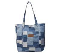 Sac fourre-tout pour les femmes, sac fourre-tout pour femmes, denim surdimensionné décontracté, sacs à main à épaule polyvalente capacité esthétique pour le travail, les achats, les voyages