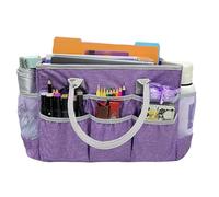 Sac fourre-tout pour loisirs créatifs, grand étui étanche avec poches et poignées, design léger et durable, multi-compartiments, parfait pour la papeterie, les voyages, 32,99 x 19,8 x 24,5 cm