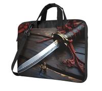 Sac fourre-tout pour ordinateur portable de 14 pouces avec épée de samouraï japonais, sac fourre-tout pour ordinateur portable de 14 pouces