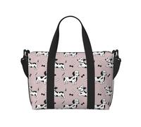 Sac fourre-tout pour ordinateur portable pour femme - Motif teckel chiot No.1039 - Sac de sport pour homme et femme - Sac de voyage à bandoulière pour homme et femme