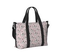 Sac fourre-tout pour ordinateur portable pour femme - Motif teckel et chiot No.1039 - Sac de sport pour homme et femme - Sac de voyage à bandoulière - Sac de voyage pour femme