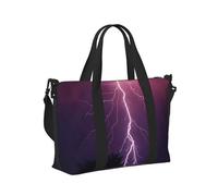 Sac fourre-tout pour ordinateur portable pour femme - Sac de sport violet orage pour homme et femme, article personnel, sac de voyage, sac de week-end pour femme