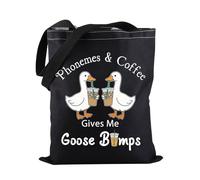 Sac fourre-tout pour orthophoniste Phonèmes & Coffee Gives Me Goose Bumps Sac fourre-tout SLP Cadeau Sped Teacher, Sac fourre-tout Goose Bumps
