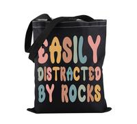 Sac fourre-tout pour professeur de géologie facilement distrait par les rochers - Cadeau pour étudiant en géologie, Par Rocks-tb, cm