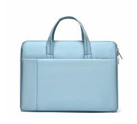 Sac fourre-tout pratique pour ordinateur portable pour les particuliers, bagage à main, intérieur organisé, adapté pour le travail et l'étude, protège-cahiers, bleu clair, One Size