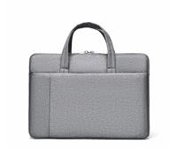 Sac fourre-tout pratique pour ordinateur portable pour les particuliers, bagage à main, intérieur organisé, adapté pour le travail et l'étude, protège-cahiers, gris, One Size