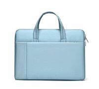 Sac fourre-tout pratique pour ordinateur portable pour les particuliers, bagage à main, intérieur organisé, adapté pour le travail et l'étude, protège-cahiers, bleu clair, One Size