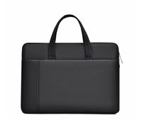 Sac fourre-tout pratique pour ordinateur portable pour les particuliers, bagage à main, intérieur organisé, adapté pour le travail et l'étude, protège-cahiers, Noir , One Size