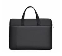 Sac fourre-tout pratique pour ordinateur portable pour les particuliers, bagage à main, intérieur organisé, adapté pour le travail et l'étude, protège-cahiers, Noir , One Size
