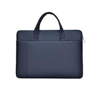 Sac fourre-tout pratique pour ordinateur portable pour les particuliers, bagage à main, intérieur organisé, adapté pour le travail et l'étude, protège-cahiers, bleu marine, One Size