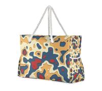 Sac fourre-tout résistant au sable avec fermeture éclair et poches latérales avec porte-gobelets sur le côté