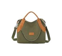 Sac fourre-tout rétro à une épaule diagonale en nylon style européen et américain, Vert