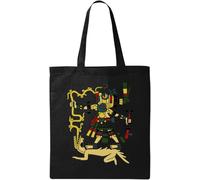 Sac fourre-tout rétro aztèque Beast Rider Dragon Dompteur Naturel Écologique Coton Noir, Noir , Taille unique