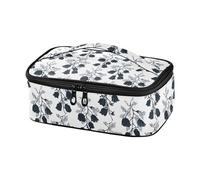 Sac fourre-tout rétro pour femme Silhouette de Canterbury Bells Noir almorzera para hombre