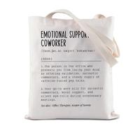 Sac fourre-tout réutilisable avec soutien émotionnel pour collègue, sac d'épicerie, sac de travail, sac à bandoulière, Sac fourre-tout Support Coworker, 35*40cm