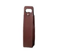 Sac fourre-tout réutilisable en cuir synthétique avec poignée pour cadeaux de fête, voyage, camping, emballage cadeau, café, Sac à vin en cuir PU