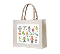 Sac fourre-tout réutilisable en toile avec imprimé chien | Créez votre propre sac, capacité spacieuse pouvant contenir des cadeaux essentiels au quotidien, des cadeaux significatifs