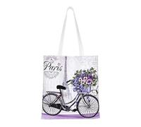 Sac fourre-tout réutilisable en toile avec imprimé Love On The Bike