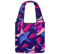 Sac fourre-tout réutilisable en toile pour femme, motif cactus succulents, plantes grasses, lavables et respectueux de l'environnement, Multicolore 04, 14.1x14.9in/36x38cm