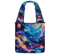 Sac fourre-tout réutilisable en toile pour femme, motif cactus succulents, plantes grasses, lavables et respectueux de l'environnement, Multicolore 05, 14.1x14.9in/36x38cm
