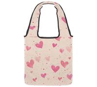 Sac fourre-tout réutilisable en toile pour femme, motif cactus succulents, plantes grasses, lavables et respectueux de l'environnement, Multicolore 10., 14.1x14.9in/36x38cm