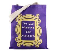 Sac fourre-tout réutilisable inspiré de l'émission télévisée The One Where She Reads, Un sac de lecture, 32*37CM