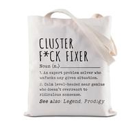 Sac fourre-tout réutilisable pour collègue, cadeau de retraite, travail, bestie, fixateur, définition de groupe, sac fourre-tout réutilisable, Cabas de fixation de grappes, 35*40cm