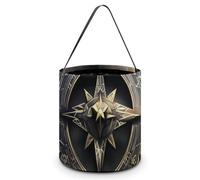 Sac fourre-tout réutilisable pour Halloween, motif magique runes nordiques, boussole, sac à goûter portable pour cadeaux, shopping