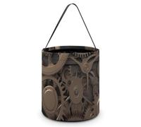 Sac fourre-tout réutilisable pour Halloween, sac à bonbons vert Alien portable pour cadeaux shopping, Engrenages mécaniques Steampunk., Taille unique