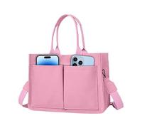 Sac Fourre-tout - Sac Fourre-tout En Toile - Sacs Fourre-tout Sur Toile Pour Femmes | Sac À Main De Couleur Unie Multi-poche | Épaule Durable Transporter Sacg Utilisation Quotidienne De Travail De Tra
