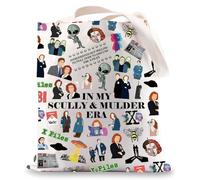 Sac fourre-tout Scully and Mulder Scully And Mulder Séries X Series Cadeau Agent FBI Fox Mulder Cadeau Scully & Mulder Sac à bandoulière, Scully UK, INCH