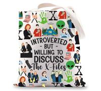 Sac fourre-tout série X Scully And Mulder Cadeau The Truth Is Out There Cadeaux FBI Agent Fox Mulder Sac fourre-tout, Vouloir au Royaume-Uni, INCH