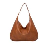 Sac fourre-tout solide à pompons pour mère de grande capacité, marron, Taille unique