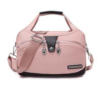Sac fourre-Tout Souple et léger à Glisser sous Le siège.Sac à Main Multi-Poches Tendance antivol imperméable et bandoulière.Sac bandoulière pour Femme(Pink)