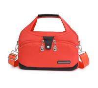 Sac fourre-Tout Souple et léger à Glisser sous Le siège.Sac à Main Multi-Poches Tendance antivol imperméable et bandoulière.Sac bandoulière pour Femme(Orange)