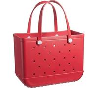 Sac fourre-tout spacieux en caoutchouc, unisexe, grand sac de plage imperméable, léger, lavable, durable - Sac à main de plage en EVA tout usage, Rouge, 1