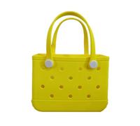 Sac fourre-tout spacieux en caoutchouc, unisexe, grand sac de plage imperméable, léger, lavable, durable - Sac à main de plage en EVA tout usage, jaune, 1