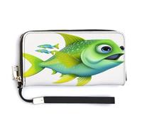 Sac fourre-tout tendance avec motif poisson vert, sac à main pour femme, sac de rangement mignon pour femme, style, 20 x 10,5 cm, Style :, 20.0*10.5cm