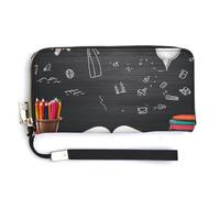 Sac fourre-tout tendance avec motif tableau noir, sac à main pour femme, sac de rangement mignon pour femme