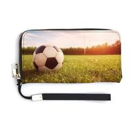 Sac fourre-tout tendance en forme de ballon de football sur un terrain, sac à main à bandoulière, sac à main pour femme, sac de rangement mignon pour femme, style, 20 x 10,5 cm, Style :, 20.0*10.5cm