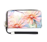 Sac fourre-tout tendance en forme de libellules volantes et fleurs de lys - Sac à main à bandoulière - Sac à main pour femme - Joli sac de rangement pour femme
