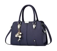Sac fourre-tout tendance pour femme, sac à main, sac à bandoulière, sac fourre-tout en cuir, grand sac fourre-tout isotherme, bleu, Taille unique