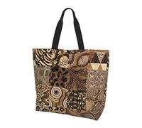 Sac Fourre-Tout Tradition Africaine Sac Fourre Tout Femme Avec Poignées Lavables Sacs En Toile Épaule, Pour Burea, Femmes, Tous Les Jours, Shopping