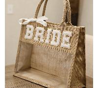 Sac fourre-tout transparent de mariée, sac de plage, piscine, mariage champêtre boho, destination, fiançailles, enterrement de vie de jeune fille, w nd, douche de mariage, lune de miel tropicale.