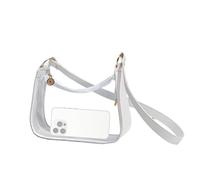 Sac fourre-tout transparent pour femme avec bandoulière réglable pour événements de travail, repas, festival, école, concert, plage, voyage, blanc, Consulte la descripción