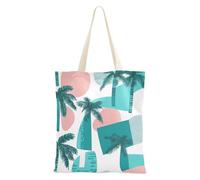 Sac fourre-tout vert palmier sans couture pour cadeau de mariage