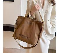 Sac fourre-tout vintage en toile de style japonais décontracté | Sac à main en toile de grande capacité avec bandoulière réglable et poche intérieure zippée pour le shopping
