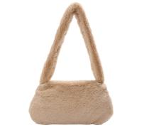 Sac fourrure femme Mini sacs à bandoulière imprimé vache for femmes, main en peluche imprimés, d'hiver sous les bras, fourre-tout moelleux Sac fourré hiver femme(C Small)