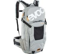 Sac FR Enduro 16 gris stone S | Sac à dos de vélo avec protection dorsale LITESHIELD 95 %, fixation casque et compartiment à outils
