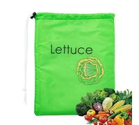 Sac Fraîcheur Fruits | Sac Conservation Banane Laitue Réutilisable 28x35cm | Sac À Cordon Conservation Légumes Frais | Revêtement En Aluminium, Fraîcheur 2 Semaines, Anti-Gaspillage, pour Réfrigérateur